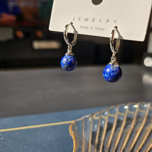 라피스라줄리 귀걸이