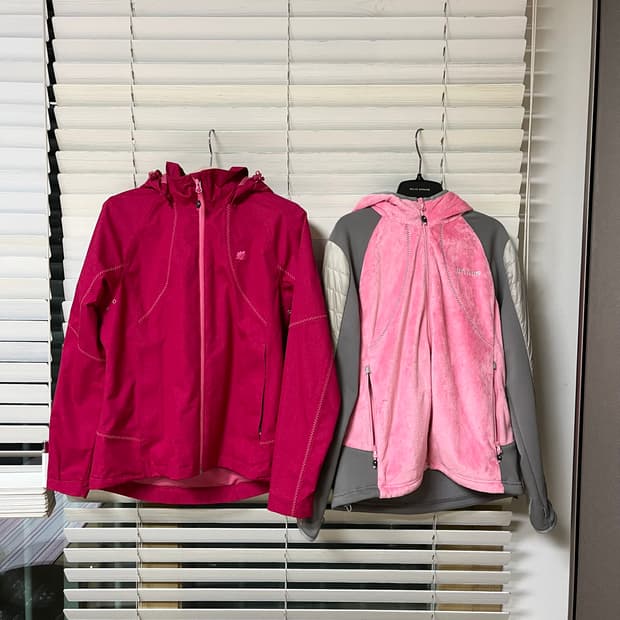 라푸마 구스패딩후리스+바람막이 세트 (새상품)