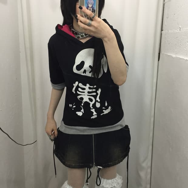 아카 해골 코디 🖤