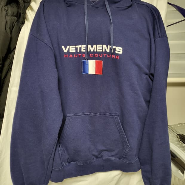 베트멍 프랑스 로고 자수 후드M