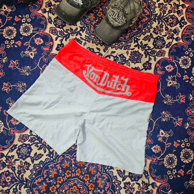 본터치(Vondutch) 00's 빽 레터링 반바지 쇼츠