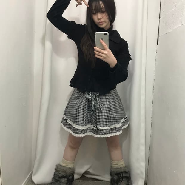 체크 소녀 코디 세트 🤍