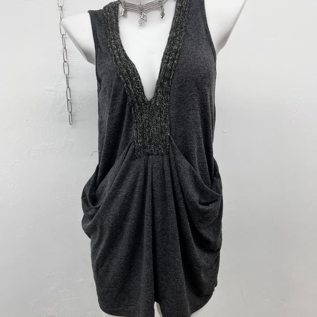 아방가르드 드레이프 셔링 원피스