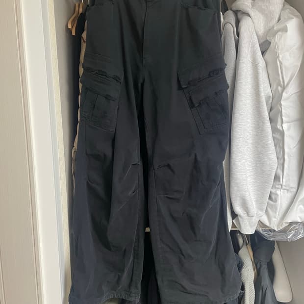 논노드 더블포켓 빈티지 포켓 팬츠 블랙 3Size