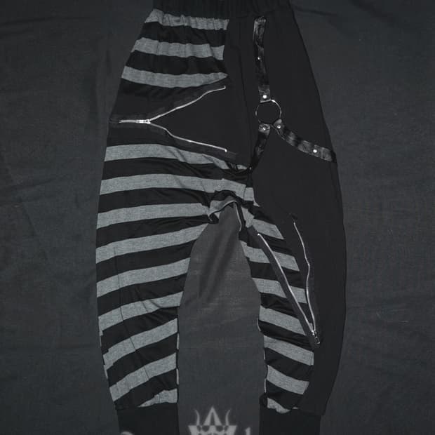 (drug honey) bondage punk baggy pants 