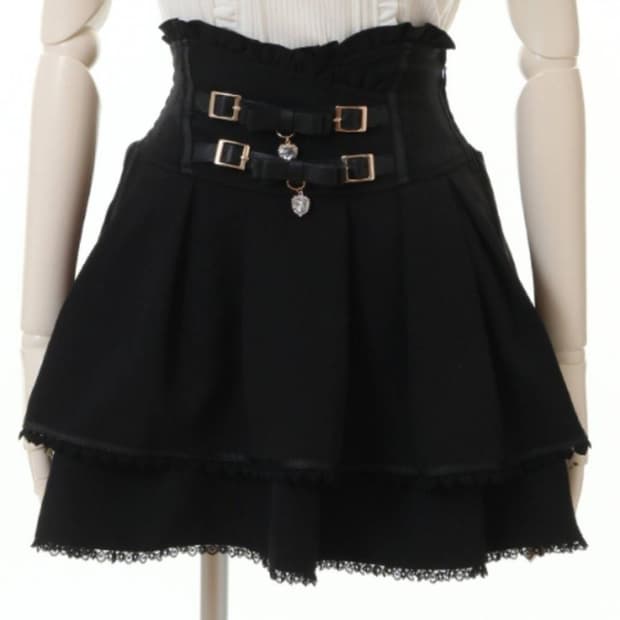 리즈리사 2연벨 스커트 양산형지뢰계