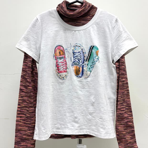 빈티지 레이어드 코디 세트