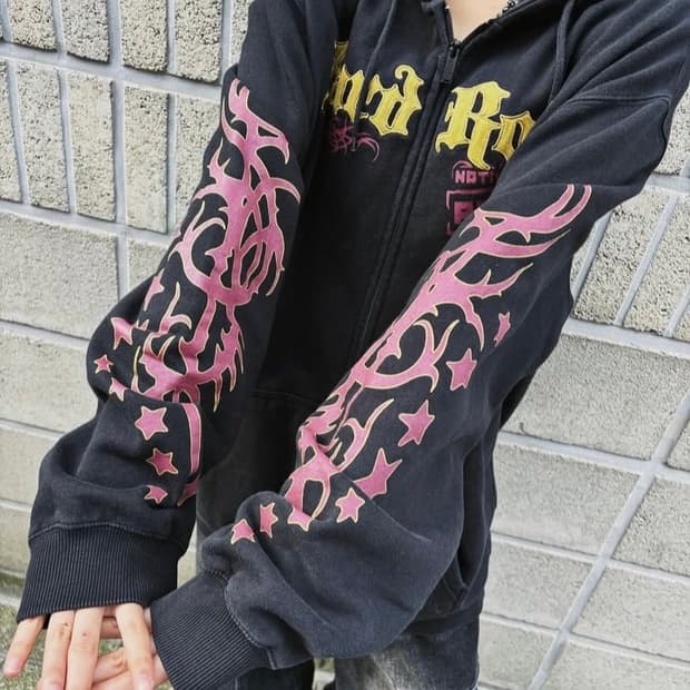 하드록 펑크 후드집업