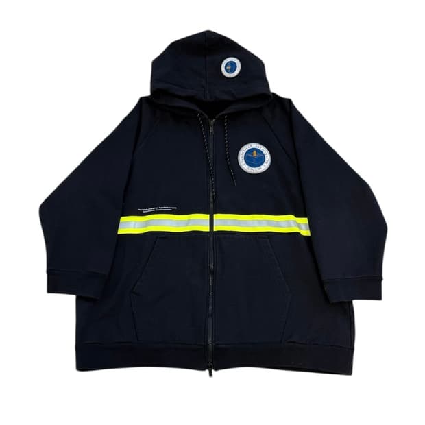 언더커버 18AW 블랙 아스트로넛츠 에이전시 후드집업