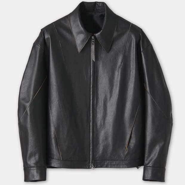 (마지막 인하) 쿠어 컷오프 가죽 블랙 L