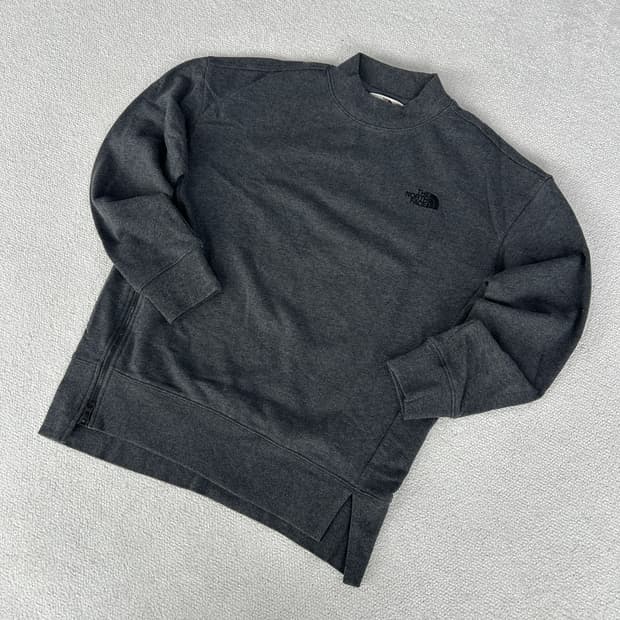 노스페이스 기모 맨투맨 그레이 m