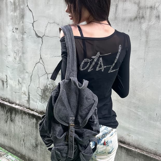 Grunge Utility Multi Pocket Backpack