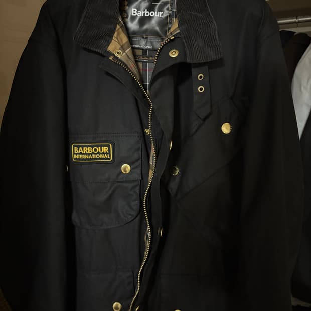 [40] 바버 인터내셔널 a7 왁스 자켓