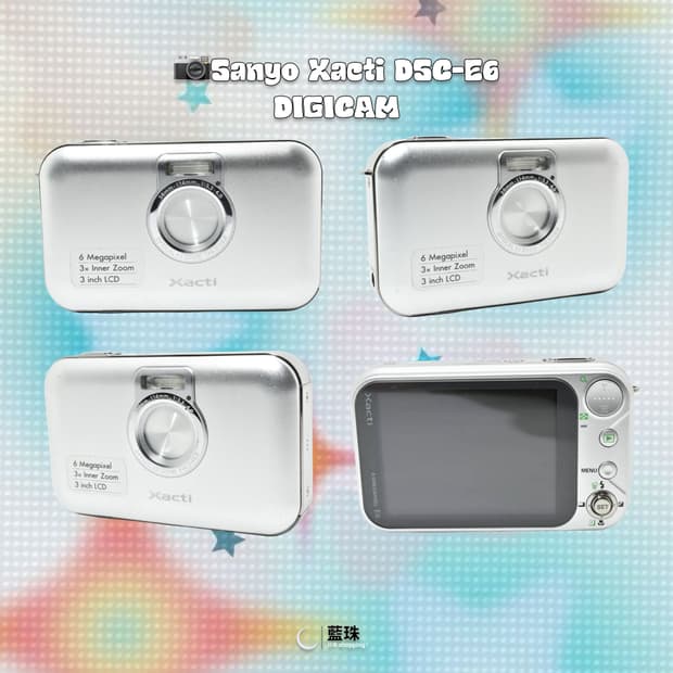 산요 작티 DSC-E6 빈티지 디카 디지털 카메라 디카 화이트