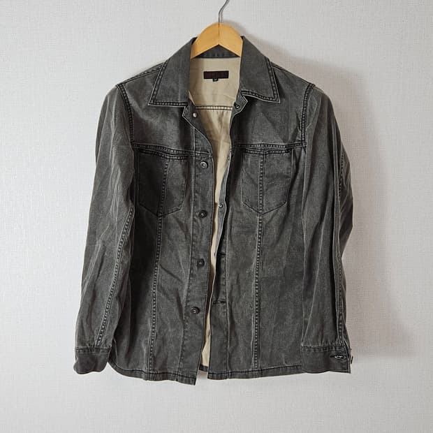 빔즈 BEAMS 데님 워크자켓 블랙 진 36 (M)