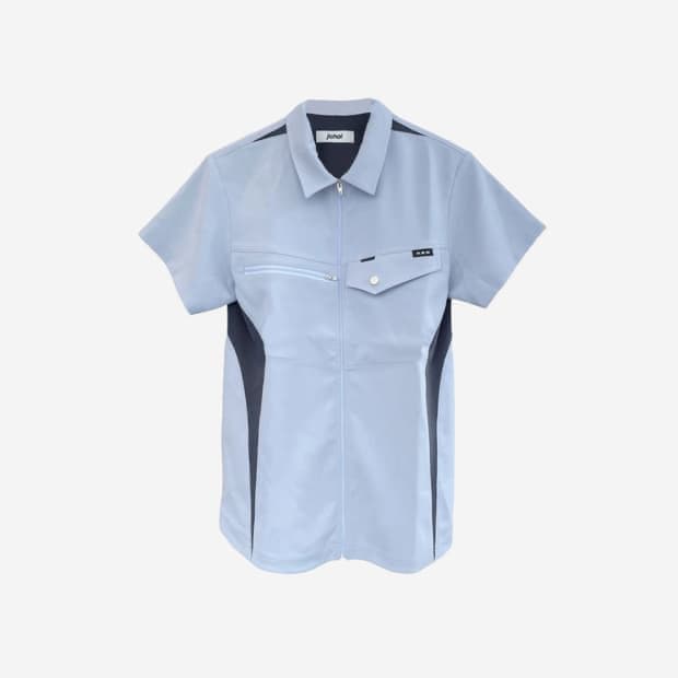 SS23 ZIP SHIRT (ICE BLUE)