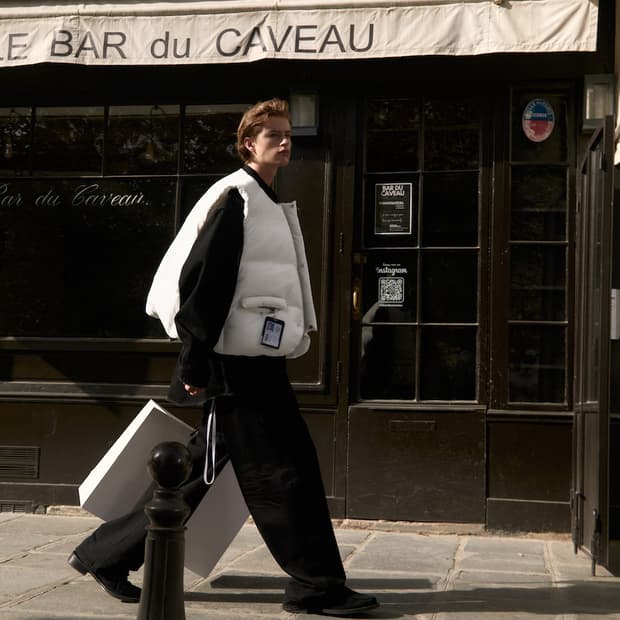 STU 엠보 와이드 데님 팬츠 블랙