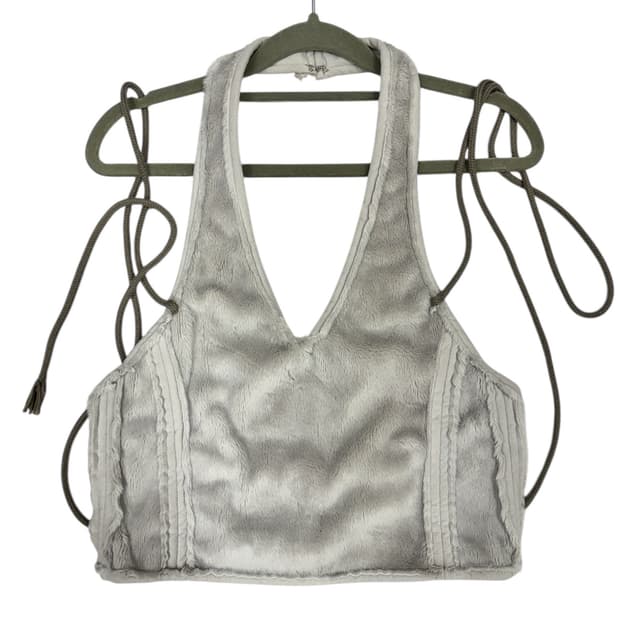 [오호스] Savage 퍼 뷔스티에, 그레이