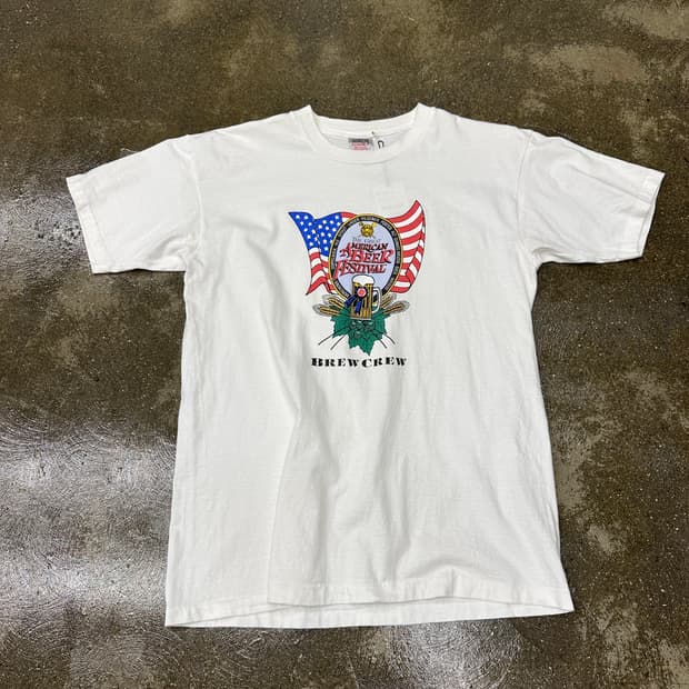 90s ONEITA Made in USA 비어 패스티벌 반팔티 XL