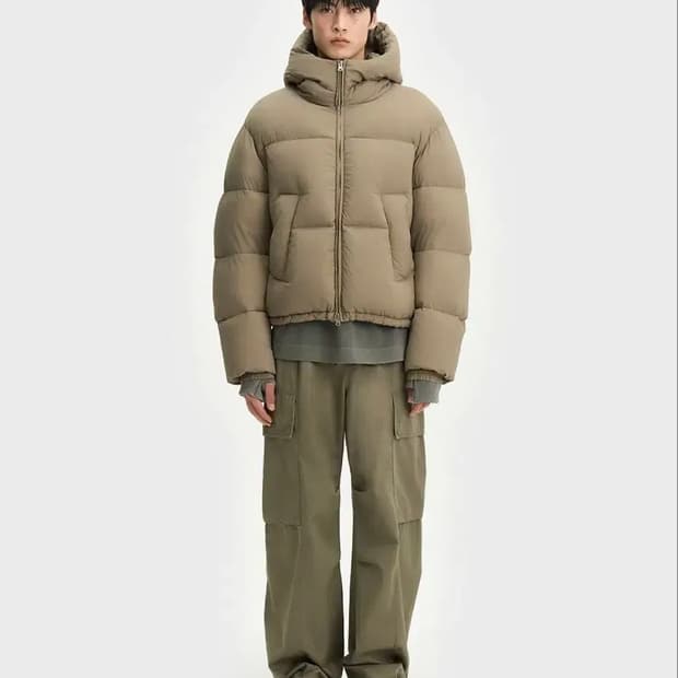 [04] 벨리에 마낭 구스다운 카키