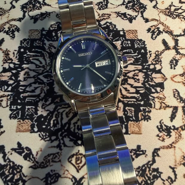 SEIKO 메탈 쿼츠 시계