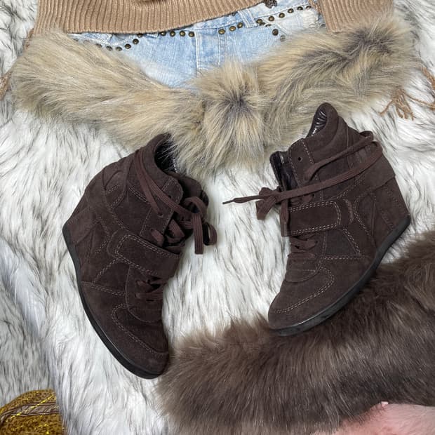 Ash 아쉬 보위 브라운 웨지 스니커즈