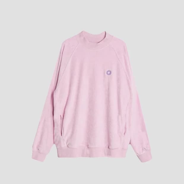 999휴머니티 에브리데이 테리 모크넥 맨투맨 라벤더