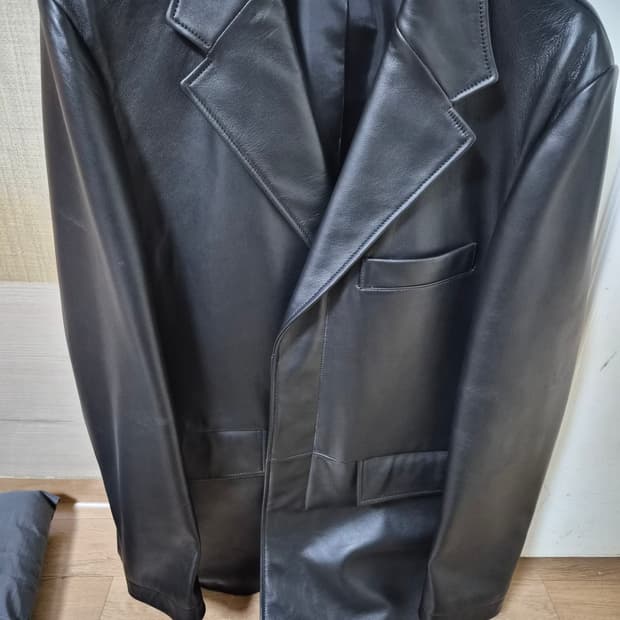 언지미크 대디핏 리얼레더 블레이져