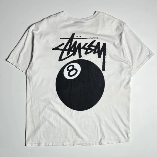 스투시 STUSSY 8볼 그래픽 코튼 반팔 티셔츠 R1407