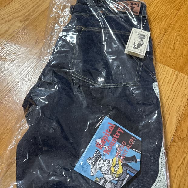 캐피탈 본 팬츠 진청 kaptial bone denim