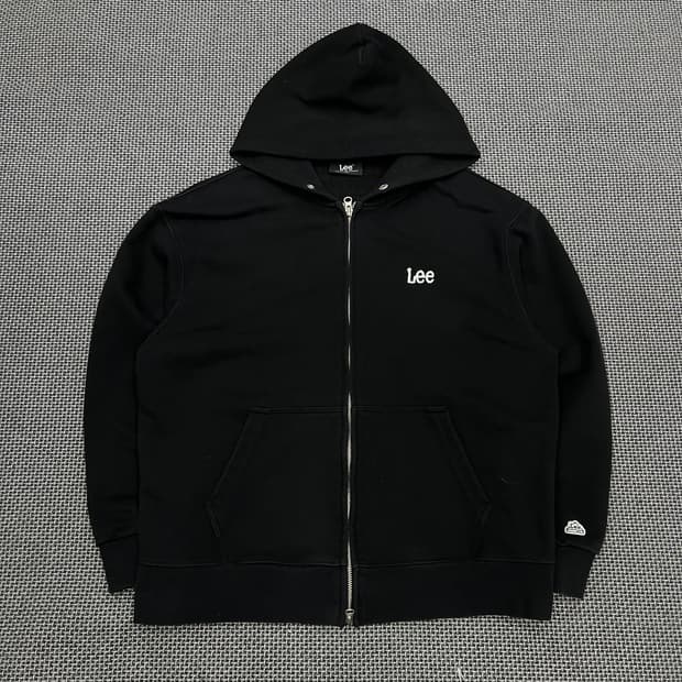 리 블랙 후드집업
