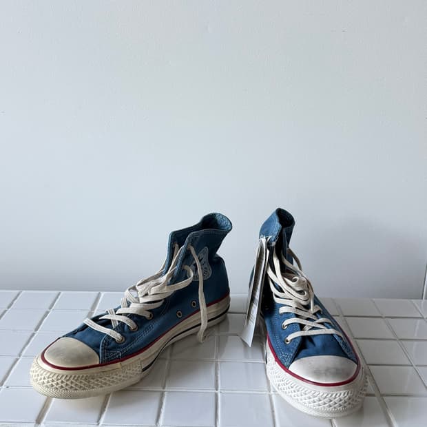 converse 빈티지 블루 척테일러 하이 240