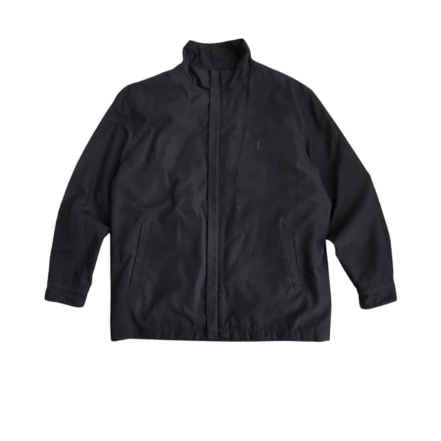 YVES SAINT LAURENT YSL 00s 2중 블루종 쉘 자켓