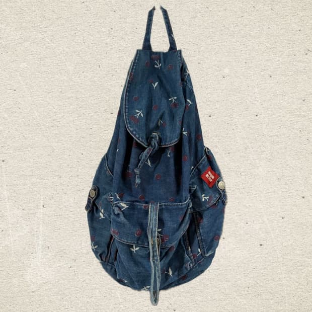 히스테릭글래머 데님 더플 백팩