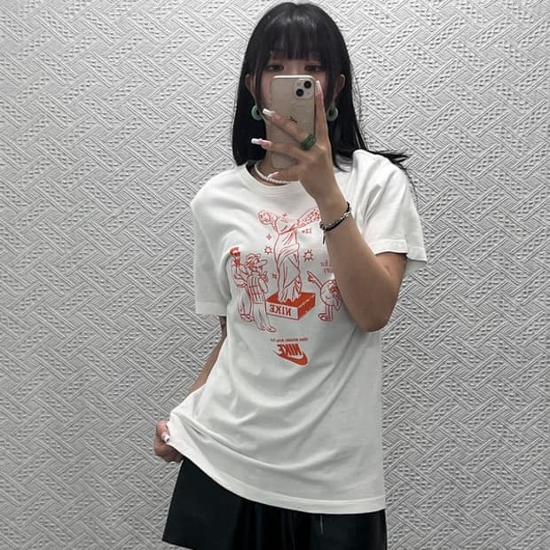 나이키 빈티지 캐주얼 키치 빅토리 니케 여신 반팔티 M C13782