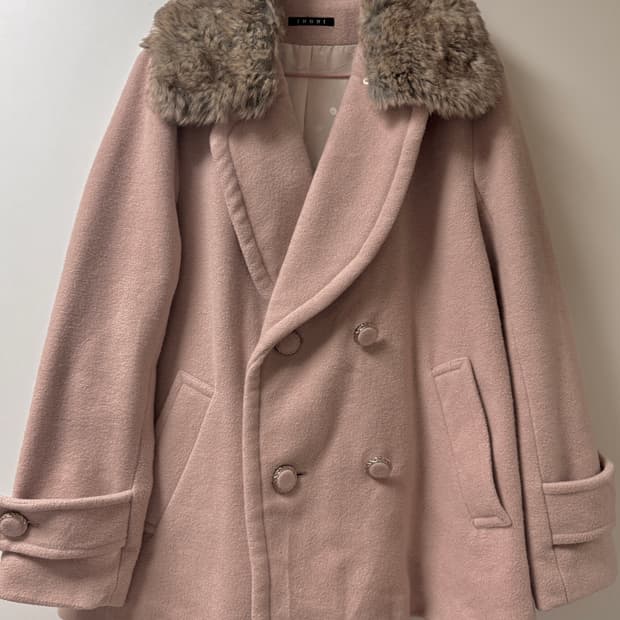 (빈티지)잉그니 퍼 카라 코트