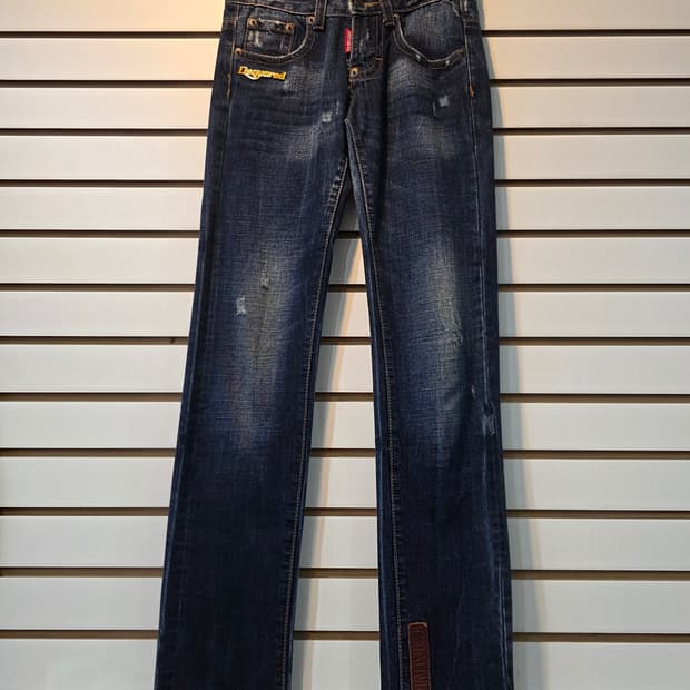 DSQUARED 디스퀘어드 밑단 로고 데님 팬츠