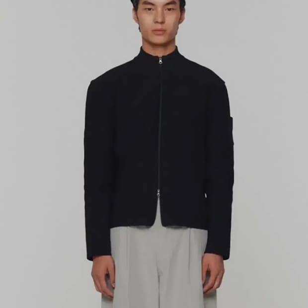 아모멘토 모크넥 니트집업m