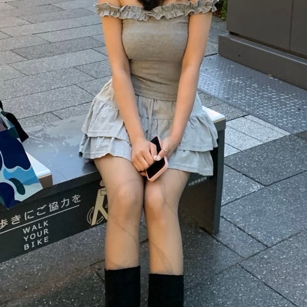그레이 투피스 셋업 판매