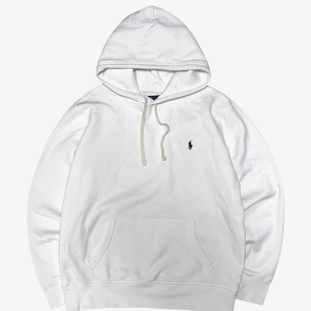 폴로 랄프로렌 후드티 화이트 (L)