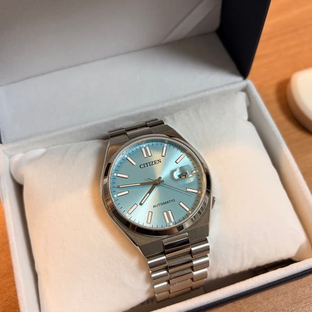 [초극미중고] 시티즌 츠요사 티파니 블루 40mm
