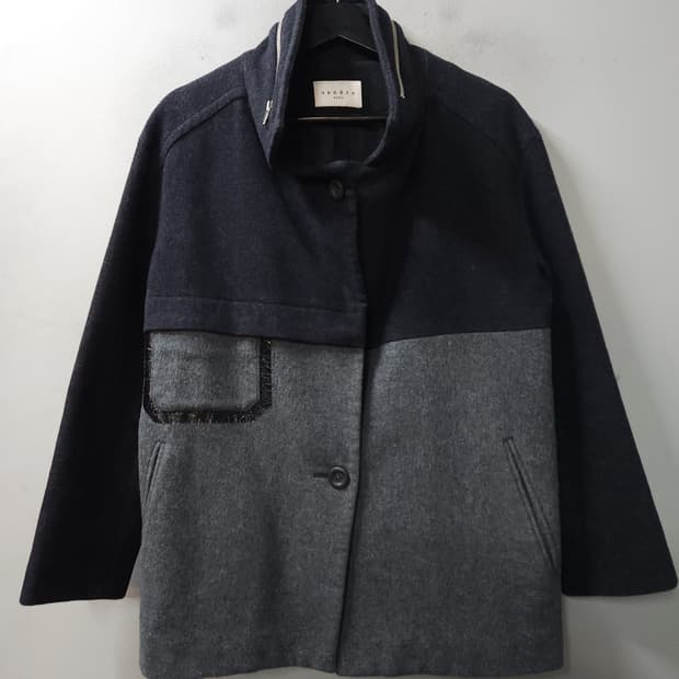 산드로 여성 울 숏코트