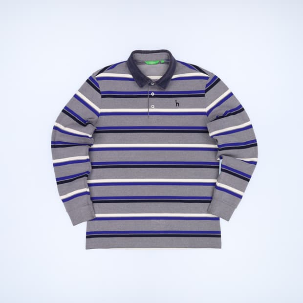 100 헤지스 골프 코듀로이 카라 피케 긴팔 티셔츠 4232