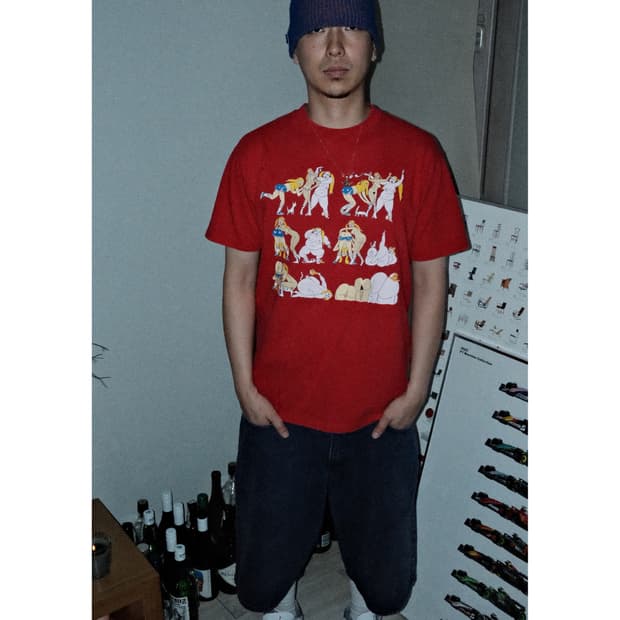 04SS 올드 슈프림 X 토드 제임스 슬로피 걸 티셔츠