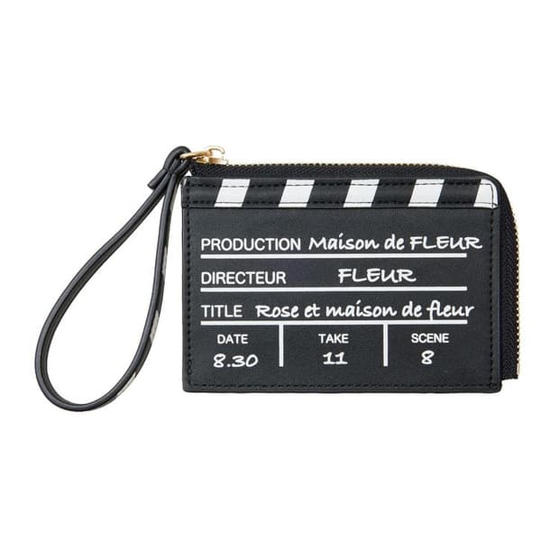 일본 Maison de FLEUR 클래퍼보드 카드지갑 새상품