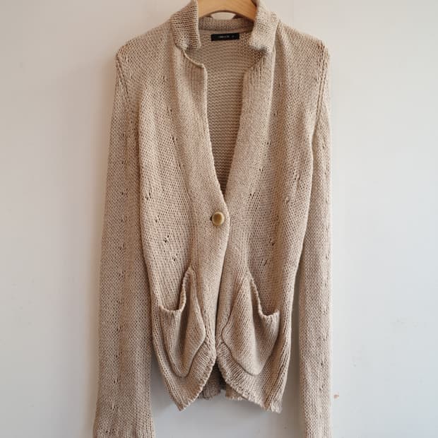 COMME CA ISM 꼼싸이즘 코튼 가디건