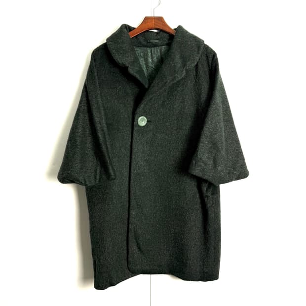 takashimaya 돌먼 슬리브 울 코트
