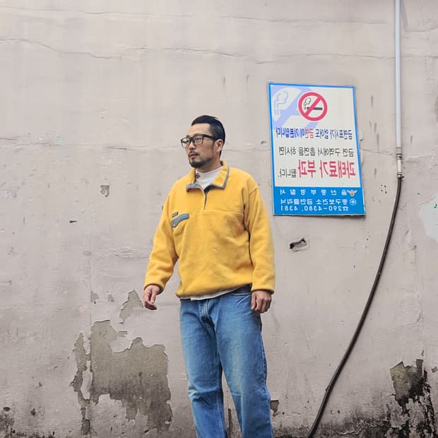 90's~ 파타고니아 신칠라 옐로우 플리스 