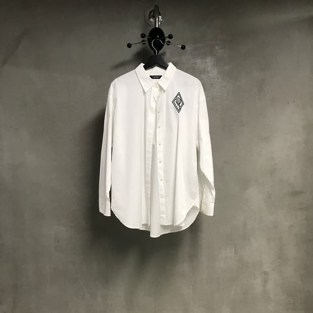 폴로 블랙라벨 화이트 셔츠 L