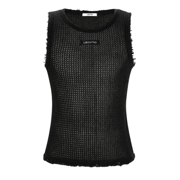 레씨토 Netted Sleeveless(Black)